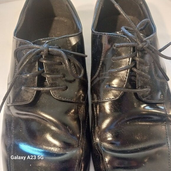 Stacy Adams Mens Black Leather Dress Shoes 10M - Picture 2 of 7
